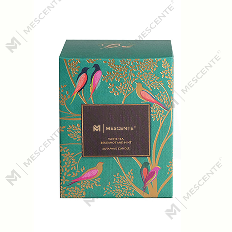 Velas de mecha de madera negra personalizadas de marca privada, lujo perfumado con cristales