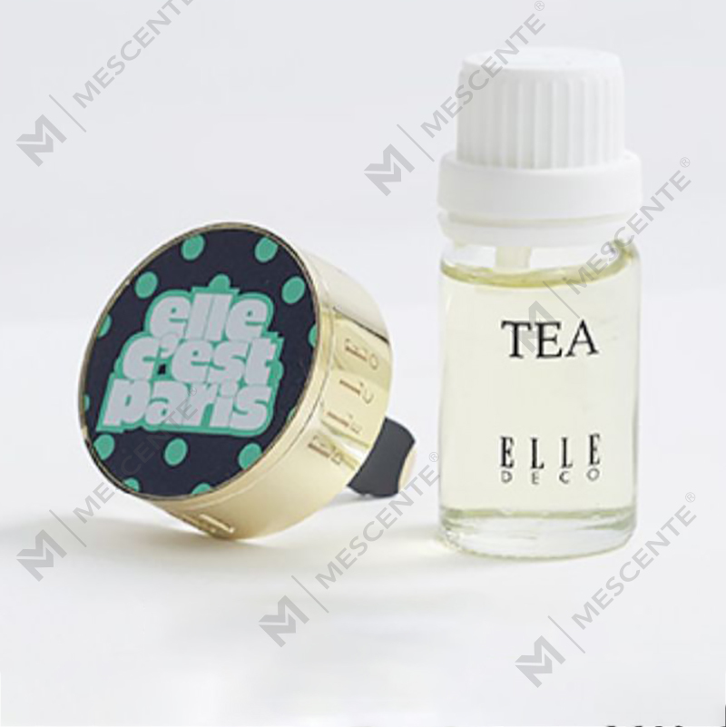 Difusor ambientador de coche de perfume líquido de lujo M&Scent con medallón con clip colgante