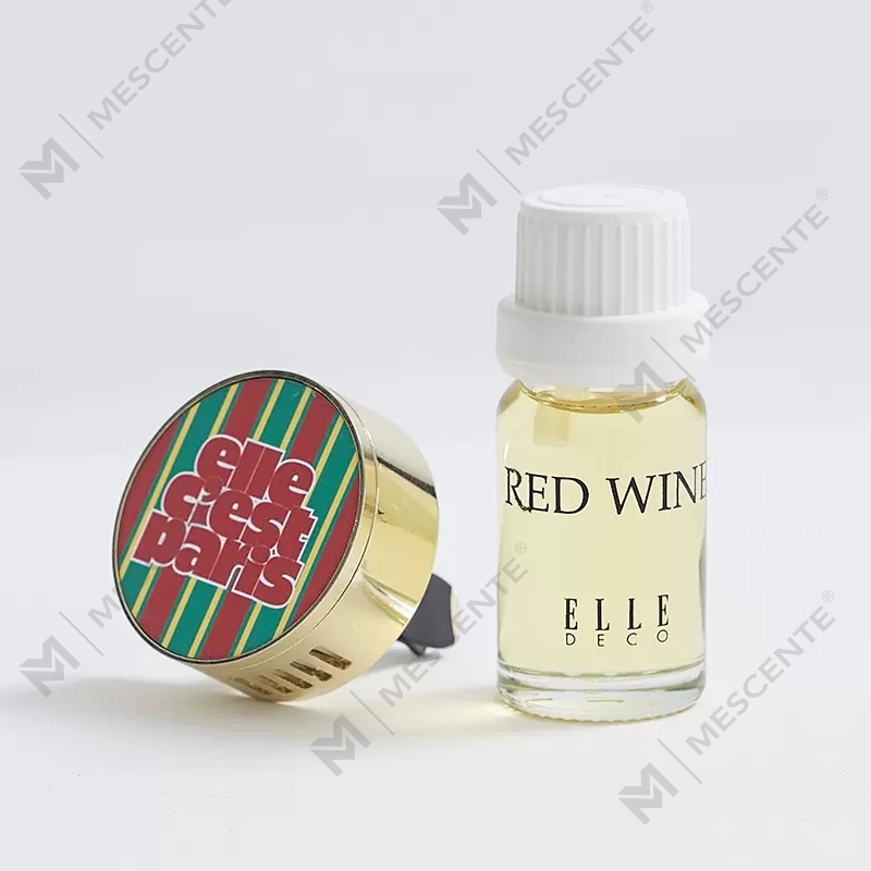 Difusor ambientador de coche de perfume líquido de lujo M&Scent con medallón con clip colgante