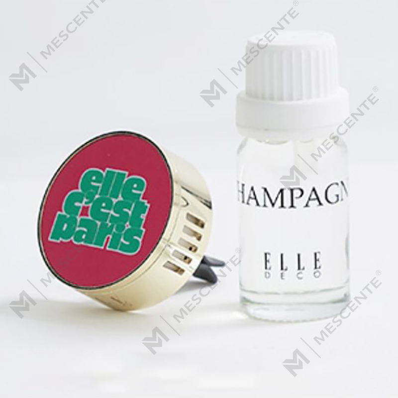 Difusor ambientador de coche de perfume líquido de lujo M&Scent con medallón con clip colgante
