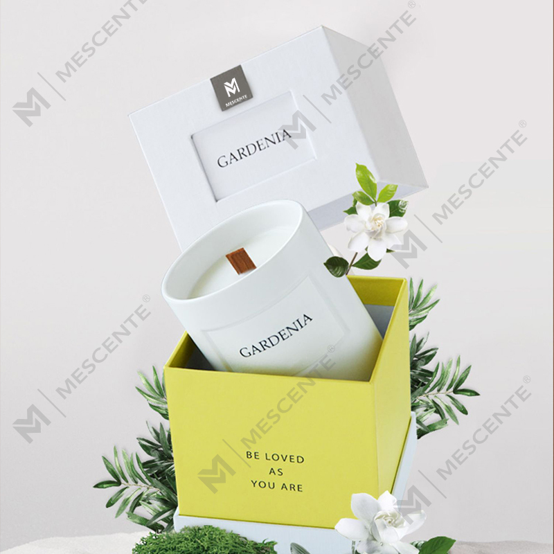 Frascos de vidrio de fragancia para el hogar de lujo personalizados al por mayor de M&Scent, velas de cera de soja perfumadas 
