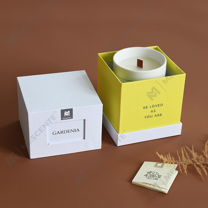 Frascos de vidrio de fragancia para el hogar de lujo personalizados al por mayor de M&Scent, velas de cera de soja perfumadas 