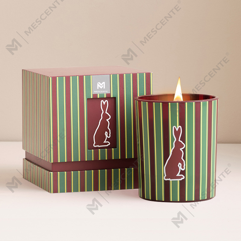 Frascos de vidrio de fragancia para el hogar de lujo personalizados al por mayor de M&Scent, velas de cera de soja perfumadas