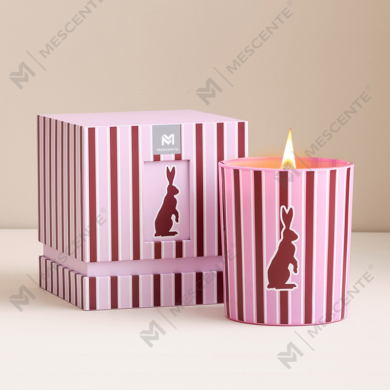 Frascos de vidrio de fragancia para el hogar de lujo personalizados al por mayor de M&Scent, velas de cera de soja perfumadas