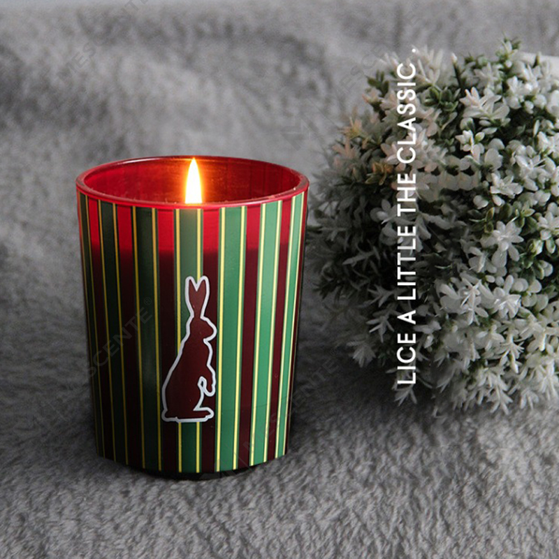 Frascos de vidrio de fragancia para el hogar de lujo personalizados al por mayor de M&Scent, velas de cera de soja perfumadas