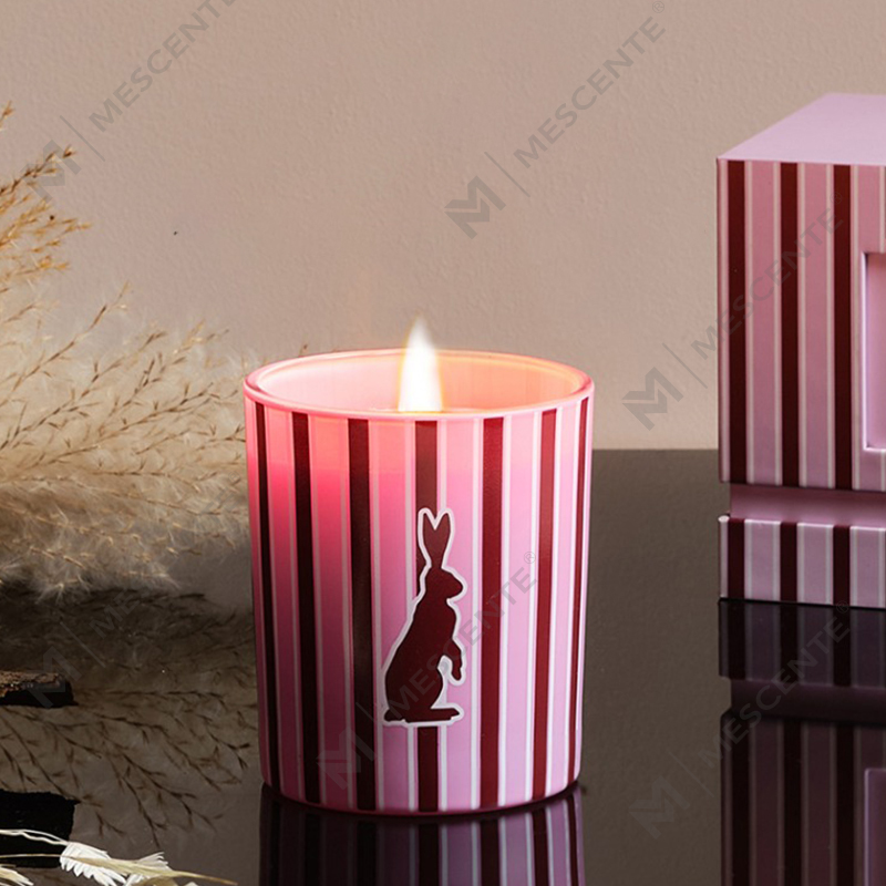 Frascos de vidrio de fragancia para el hogar de lujo personalizados al por mayor de M&Scent, velas de cera de soja perfumadas