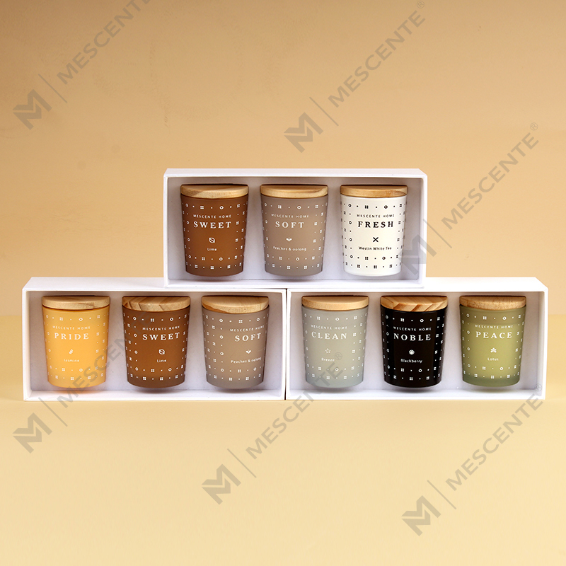 Juego de velas perfumadas de aromaterapia con cera de soja doméstica M23352 de 3 paquetes