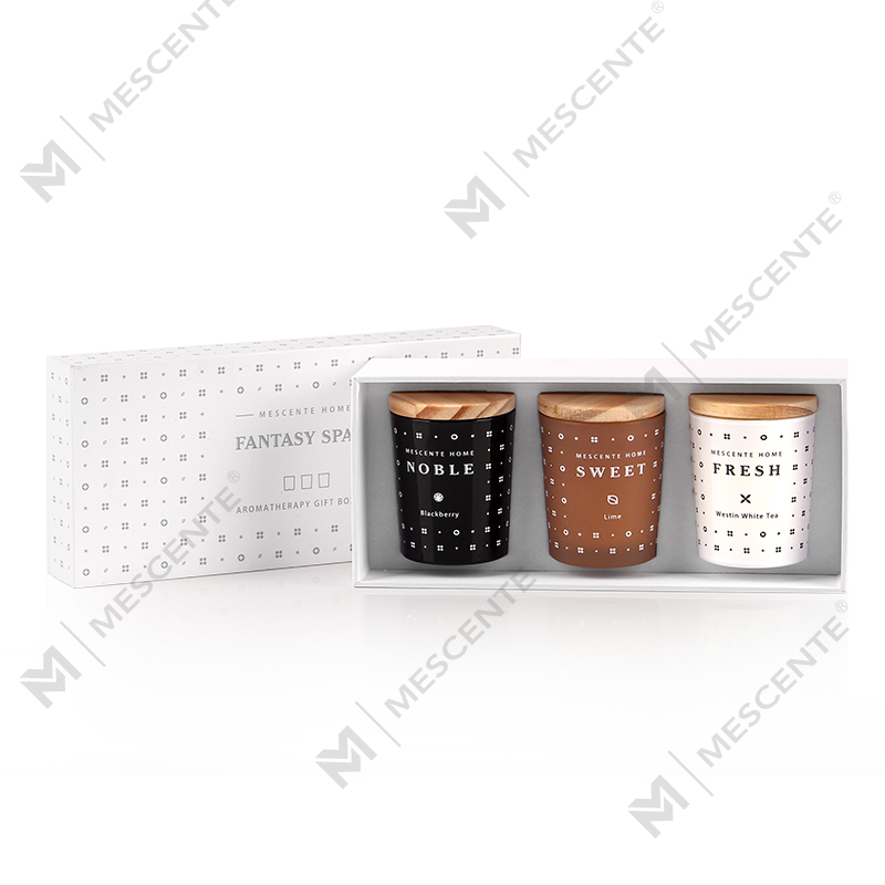Juego de velas perfumadas de aromaterapia con cera de soja doméstica M23352 de 3 paquetes