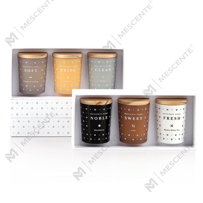 Juego de velas perfumadas de aromaterapia con cera de soja doméstica M23352 de 3 paquetes