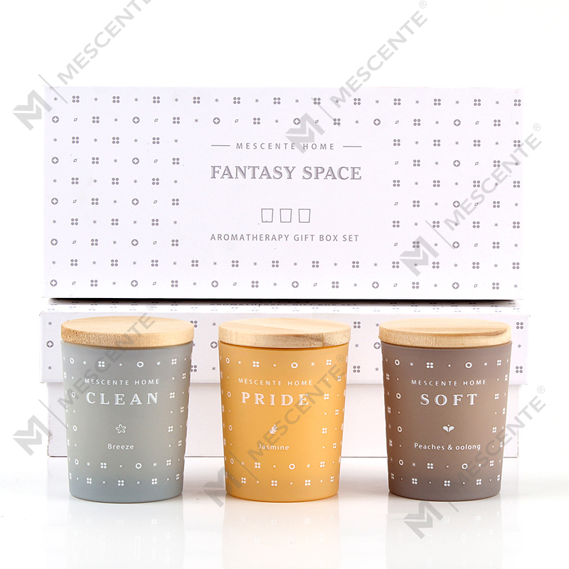 Juego de velas perfumadas de aromaterapia con cera de soja doméstica M23352 de 3 paquetes