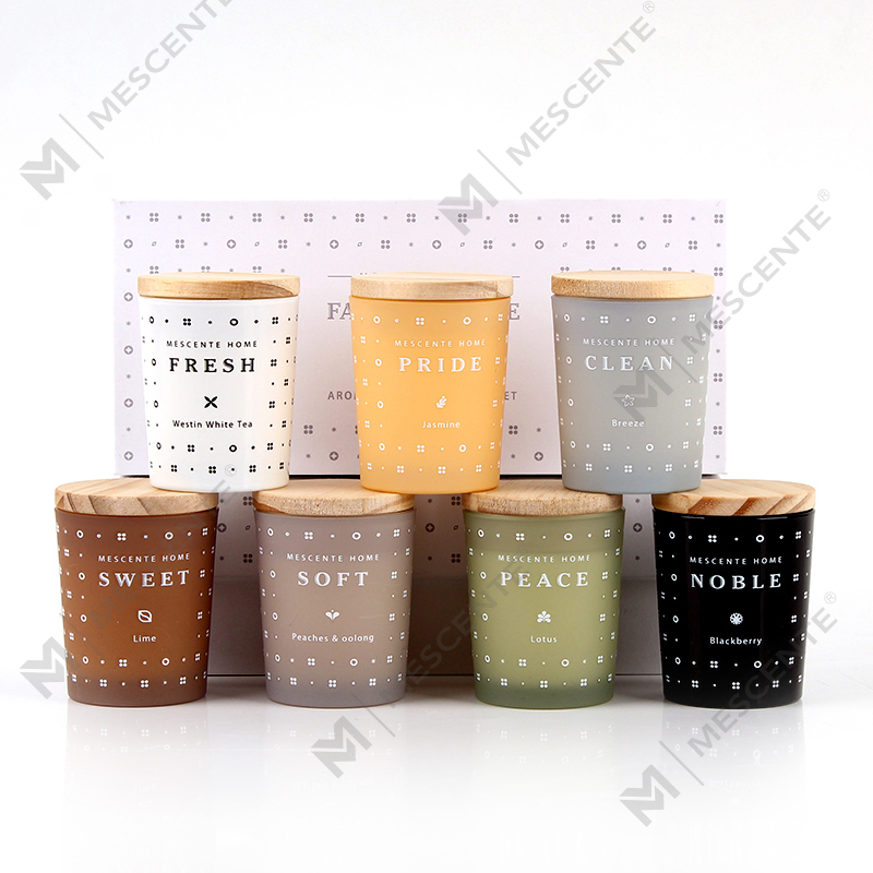 Juego de velas perfumadas de aromaterapia con cera de soja doméstica M23352 de 3 paquetes