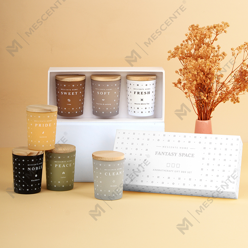 Juego de velas perfumadas de aromaterapia con cera de soja doméstica M23352 de 3 paquetes