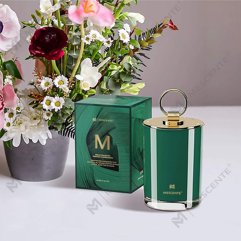 Velas perfumadas para bodas personalizadas con logotipo de cera de soja blanca de lujo de M&Scent, velas de campamento personalizadas