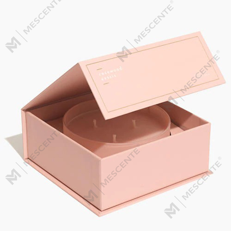 Velas perfumadas grandes de lujo de 3 mechas de M&Scent con tapa de madera