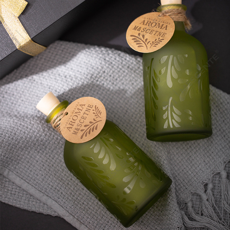 Difusor de láminas líquidas de flores para botellas de vidrio de lujo de marca privada personalizada de M&Scent con caja de regalo