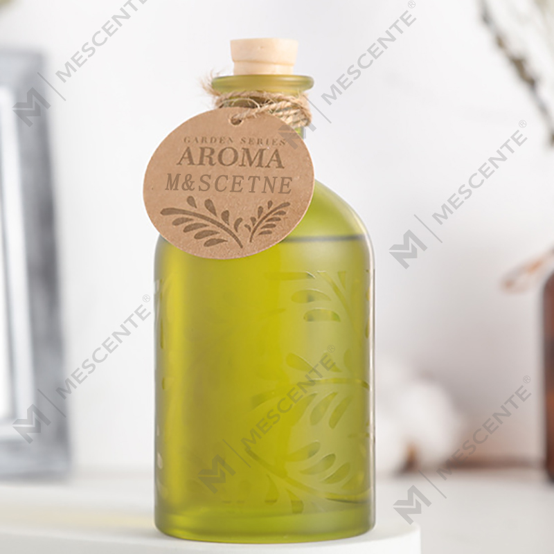 Difusor de láminas líquidas de flores para botellas de vidrio de lujo de marca privada personalizada de M&Scent con caja de regalo