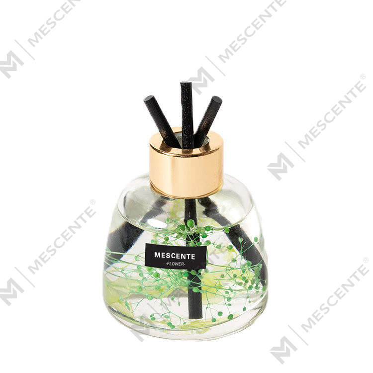 Mini botella blanca de perfume de flores, aroma, aceite difusor de caña, fragancia, juego de regalo difusor de caña de Tailandia