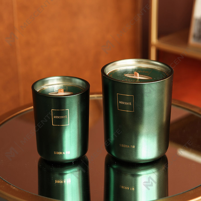 Vela aromática de madera y mecha con cera de soja perfumada y marca privada de lujo personalizada al por mayor de M&Scent