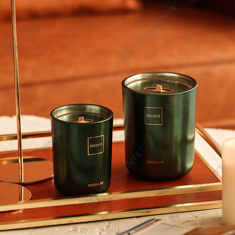 Vela aromática de madera y mecha con cera de soja perfumada y marca privada de lujo personalizada al por mayor de M&Scent