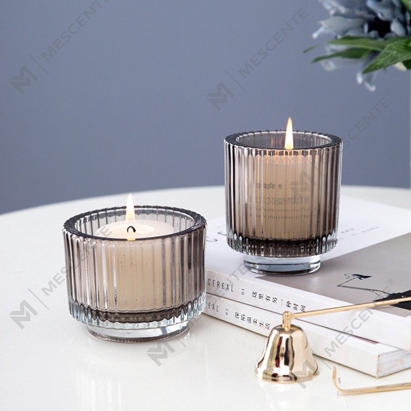 Portavelas de cristal para decoración de lujo de M&Scent, portavelas a granel