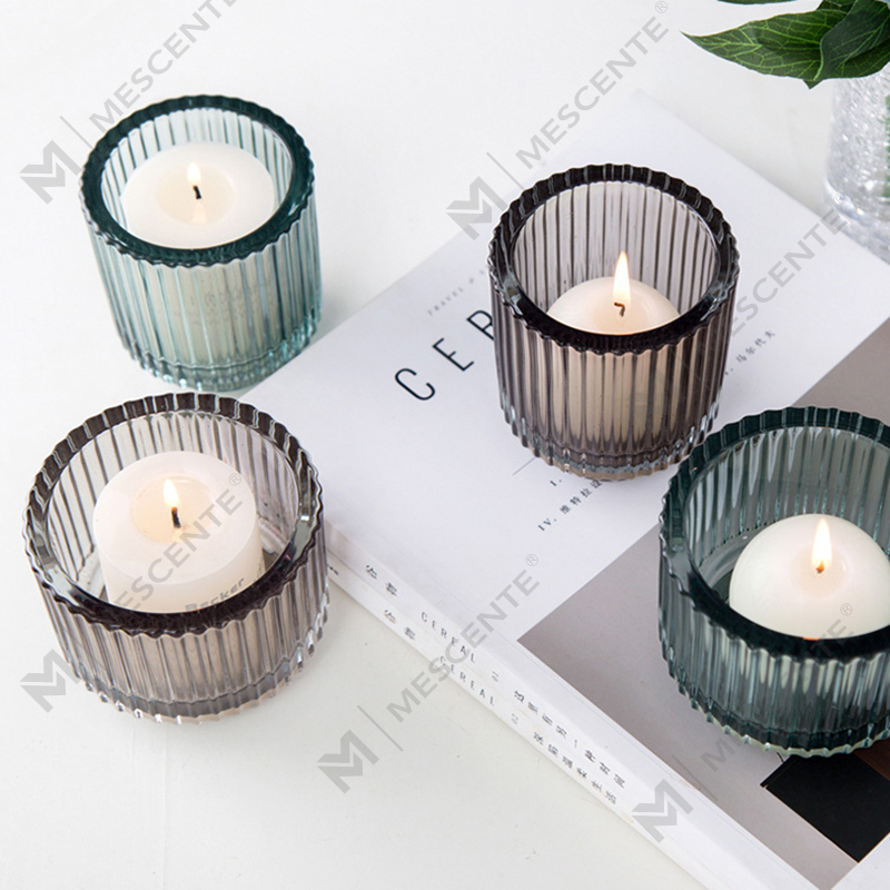 Portavelas de cristal para decoración de lujo de M&Scent, portavelas a granel