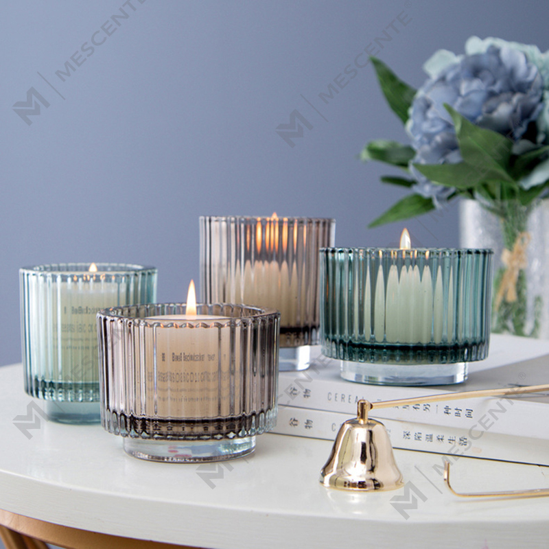 Portavelas de cristal para decoración de lujo de M&Scent, portavelas a granel