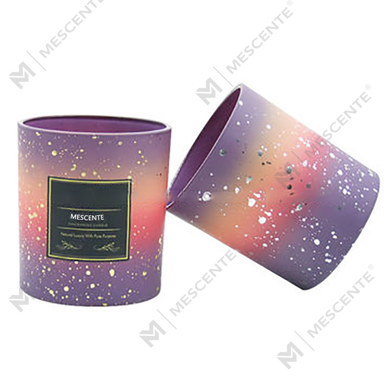 Frascos de velas esmerilados vacíos personalizados al por mayor de M&Scent para hacer velas con tapa