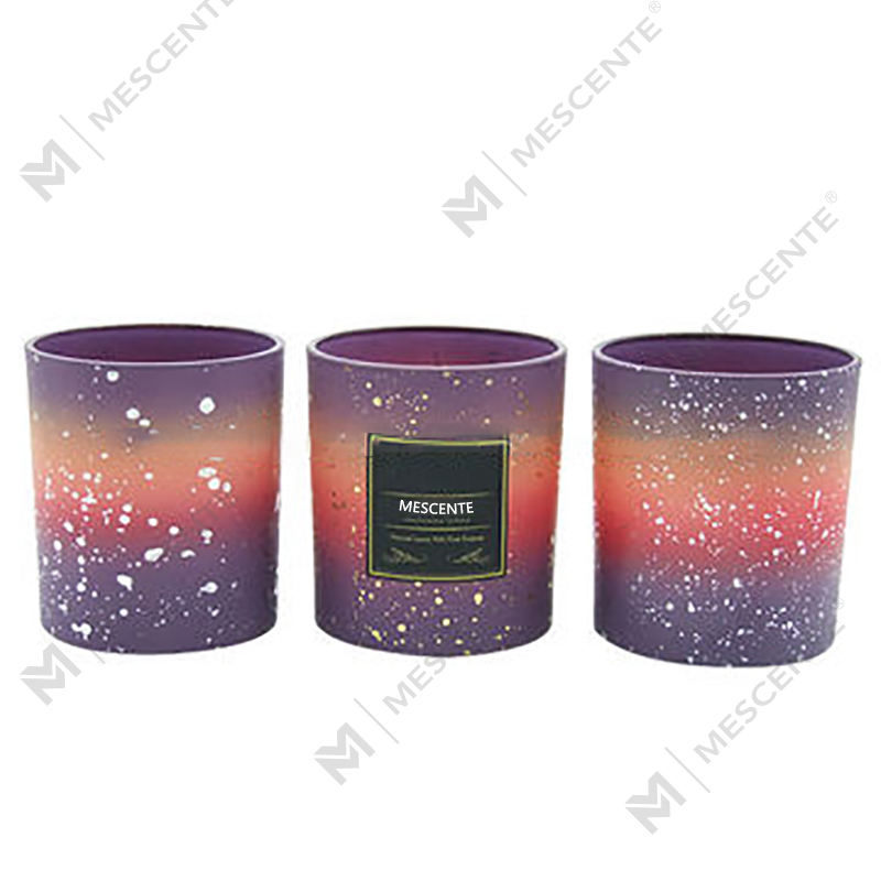 Frascos de velas esmerilados vacíos personalizados al por mayor de M&Scent para hacer velas con tapa