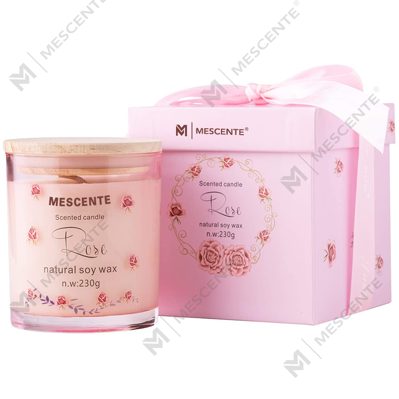 M&Scent Soporte de vidrio de lujo hecho a mano para cerámica espiritual Pilar Vela perfumada de vainilla con cristales