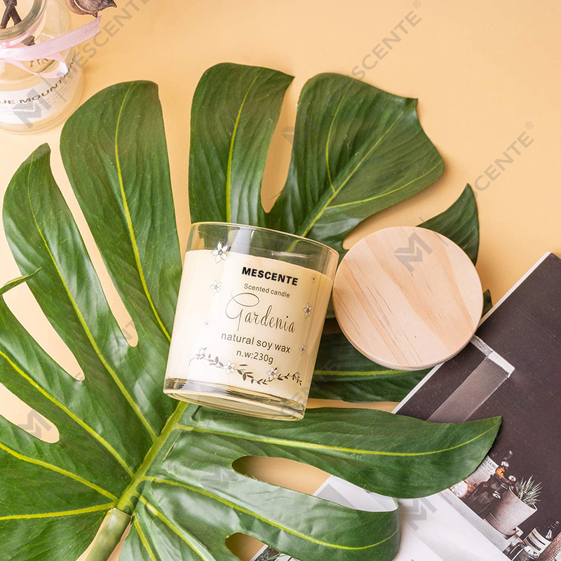 M&Scent Soporte de vidrio de lujo hecho a mano para cerámica espiritual Pilar Vela perfumada de vainilla con cristales