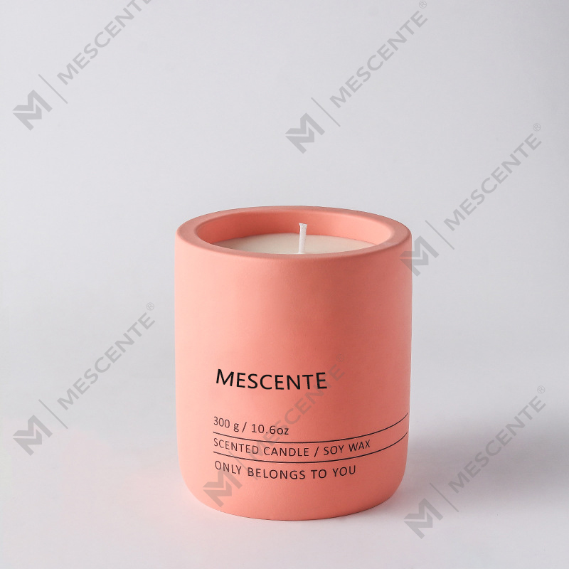 Vela de cera de soja perfumada Woodwick de cerámica cristalina personalizada de masaje de lujo de marca privada de M&Scent