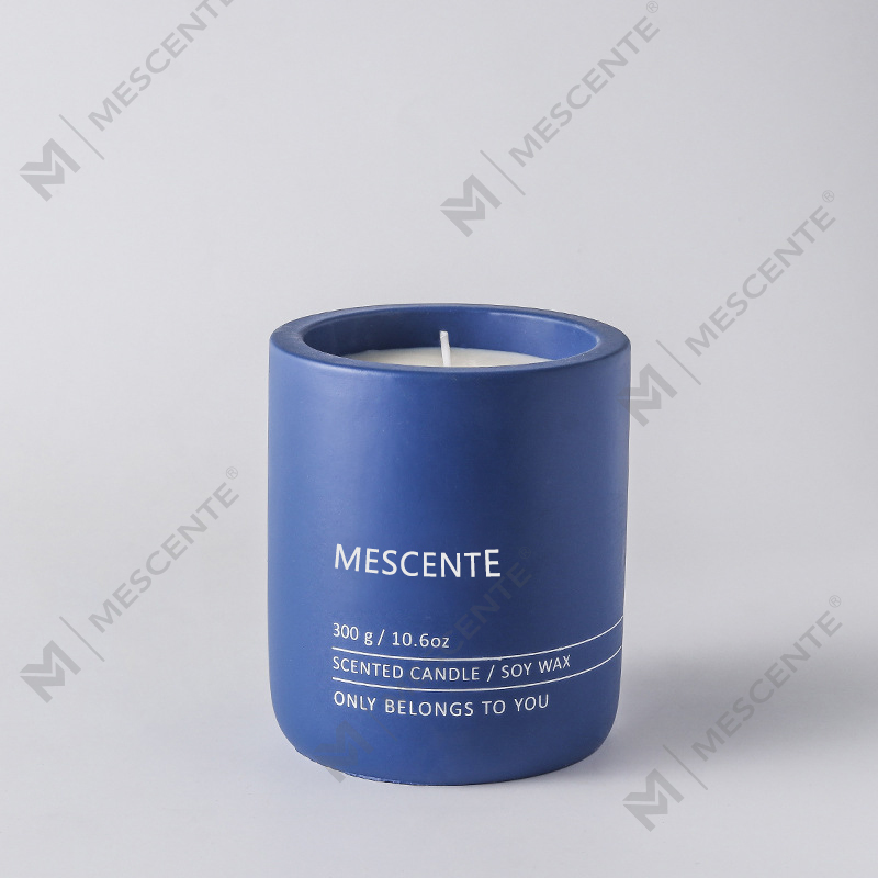 Vela de cera de soja perfumada Woodwick de cerámica cristalina personalizada de masaje de lujo de marca privada de M&Scent