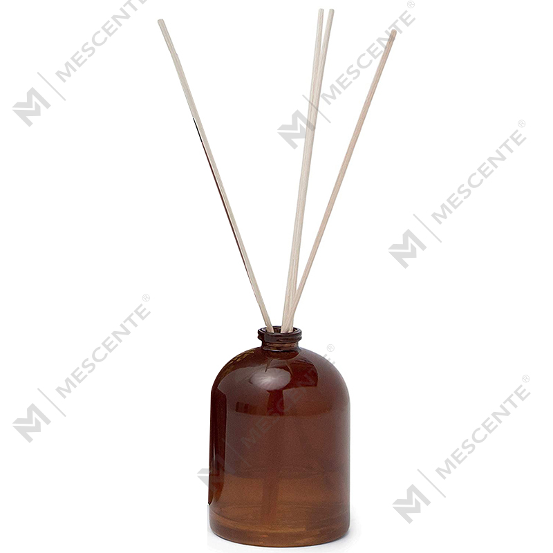 Difusor de láminas líquidas de marca privada con forma de flor y botella de vidrio de oro rosa grande personalizado de lujo de M&Scent con caja de regalo