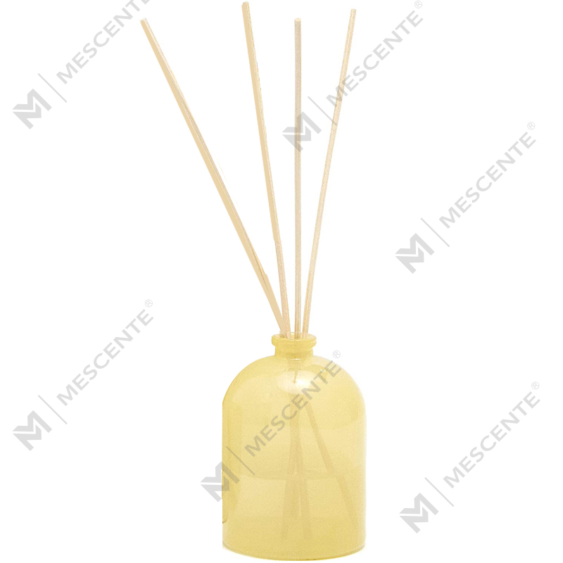 Difusor de láminas líquidas de marca privada con forma de flor y botella de vidrio de oro rosa grande personalizado de lujo de M&Scent con caja de regalo