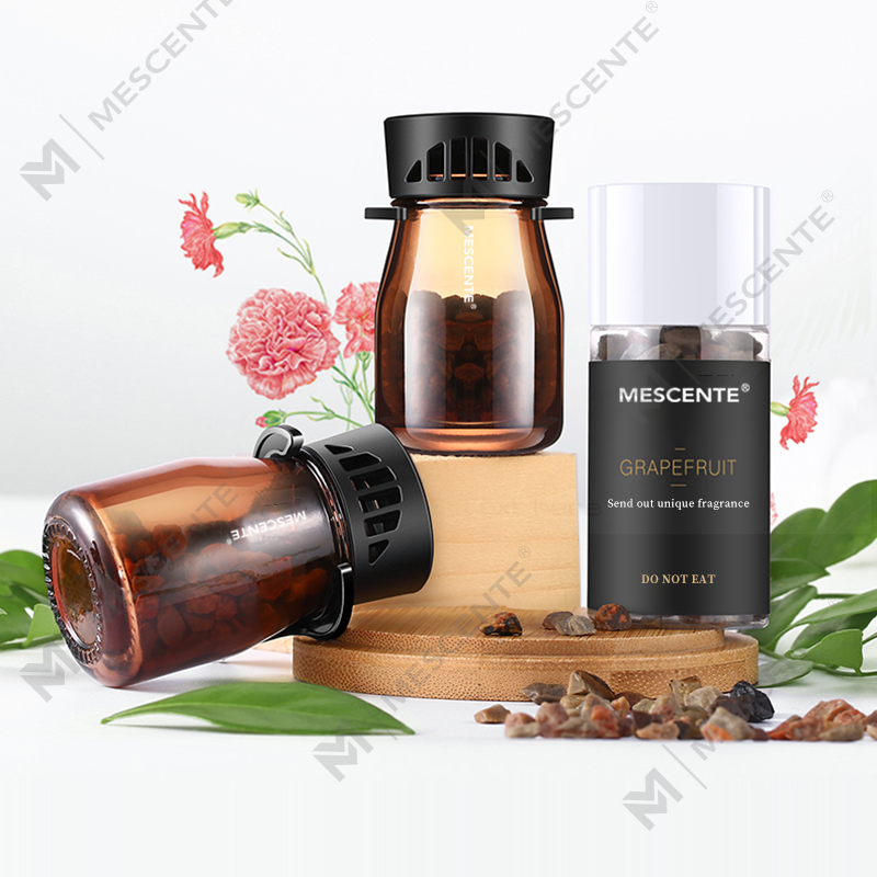 Mini botellas ambientadoras para coche con logotipo personalizado orgánico de M&Scent, bomba de aire para coche