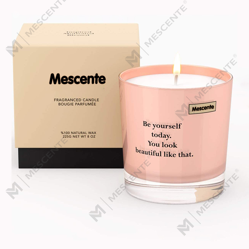 Venta al por mayor de frascos de lujo de marca privada de M&Scent Velas de cera de soja
