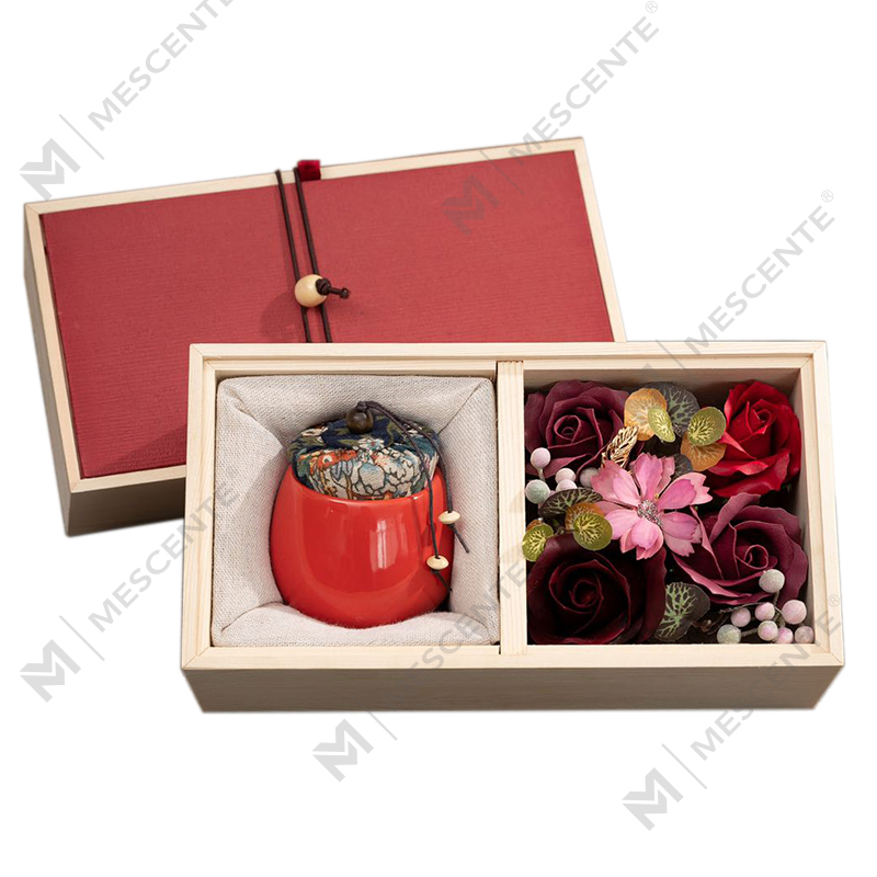 M&Scent Decoración de lujo Pedido al por mayor Pilar de cerámica Aromaterapia Vela de parafina