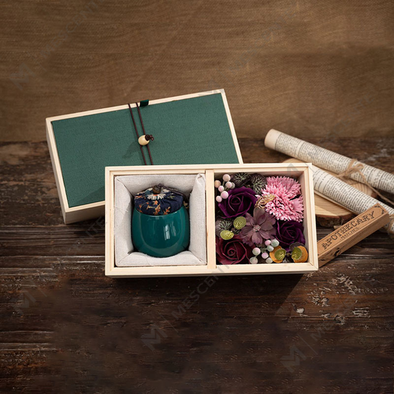 M&Scent Decoración de lujo Pedido al por mayor Pilar de cerámica Aromaterapia Vela de parafina