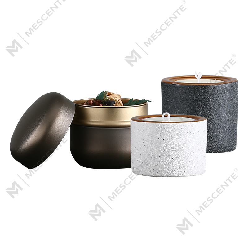 Vela de cera de soja perfumada Woodwick de lujo decorativa personalizada de M&Scent