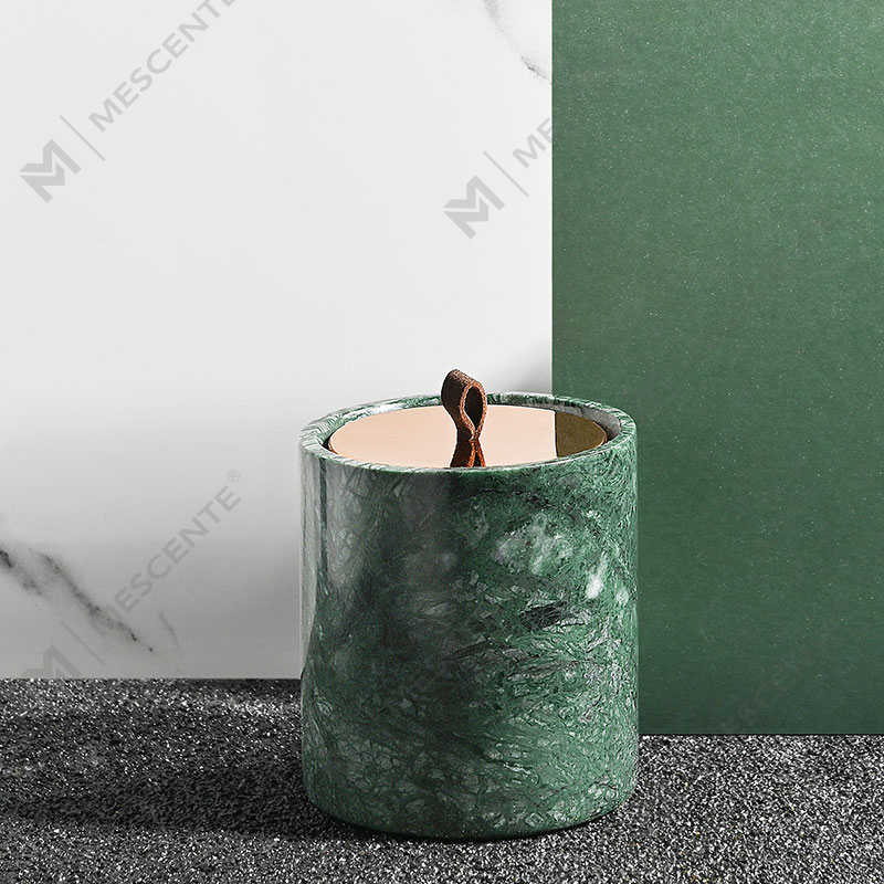 Velas de cera de soja con aroma a cristal y vidrio negro al por mayor de decoración personalizada de lujo de M&Scent