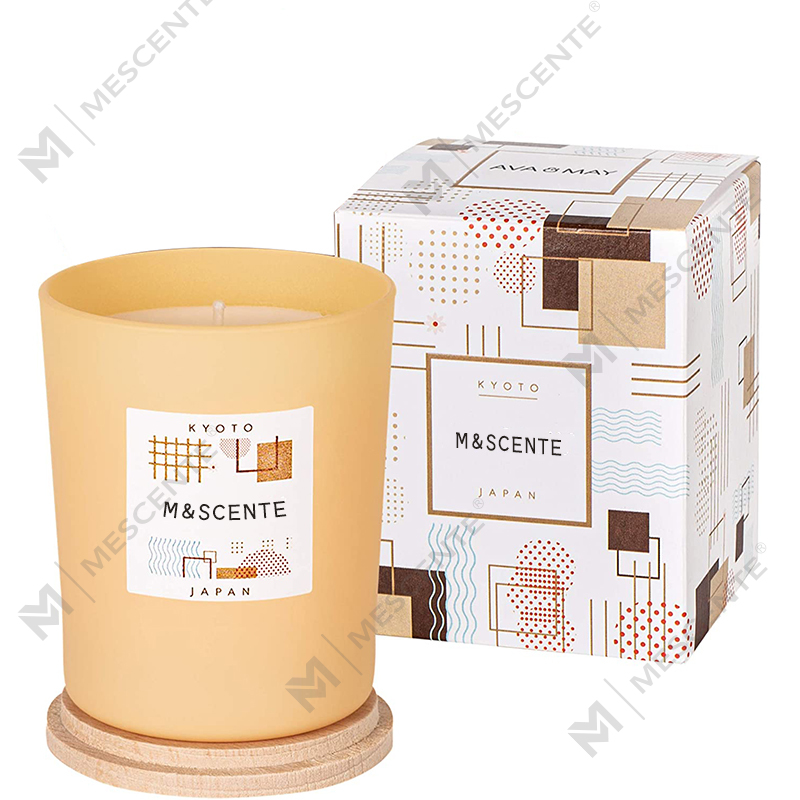 Velas elegantes de cera de soja perfumadas de colores hechas con marca privada personalizada de M&Scent