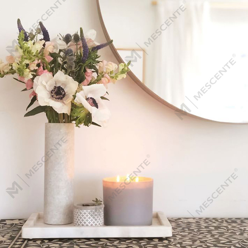 Vela de cera de soja perfumada en frasco de vidrio ampliamente utilizada para Navidad natural de M&SCENT con caja plegable