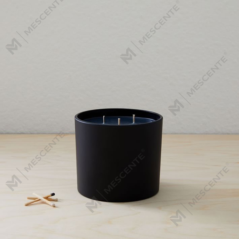 Vela de cera de soja perfumada en frasco de vidrio ampliamente utilizada para Navidad natural de M&SCENT con caja plegable