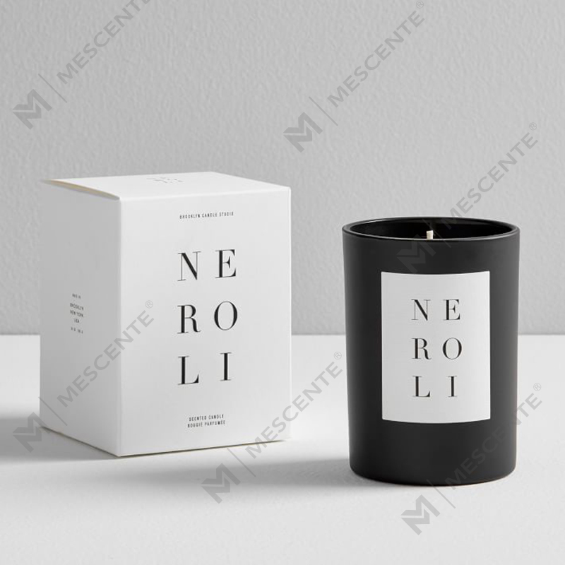 Vela de cera de soja perfumada con frasco de vidrio para decoración del hogar personalizada