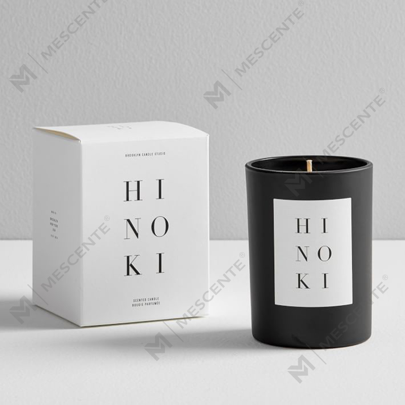 Vela de cera de soja perfumada con frasco de vidrio para decoración del hogar personalizada