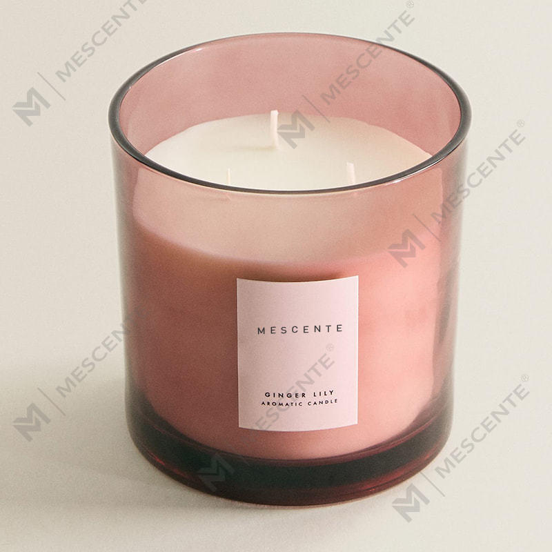Velas de soja de lujo de 3 mechas personalizadas de M&Scent con tapa de madera A29273-1