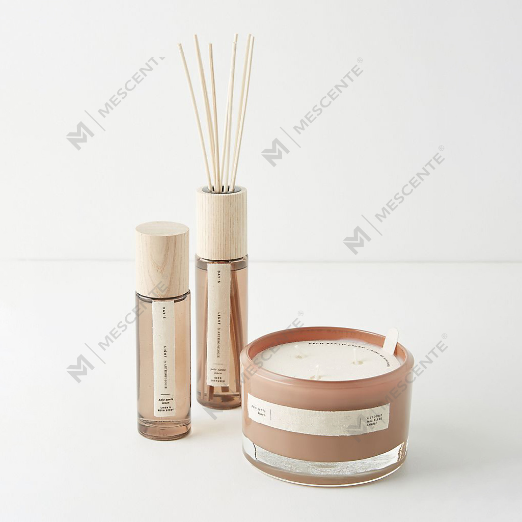 Venta al por mayor de frascos de velas de soja perfumadas de marca privada de lujo de M&Scent A29272