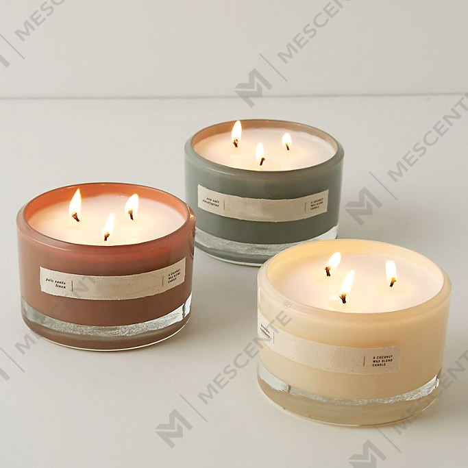 Venta al por mayor de frascos de velas de soja perfumadas de marca privada de lujo de M&Scent A29272