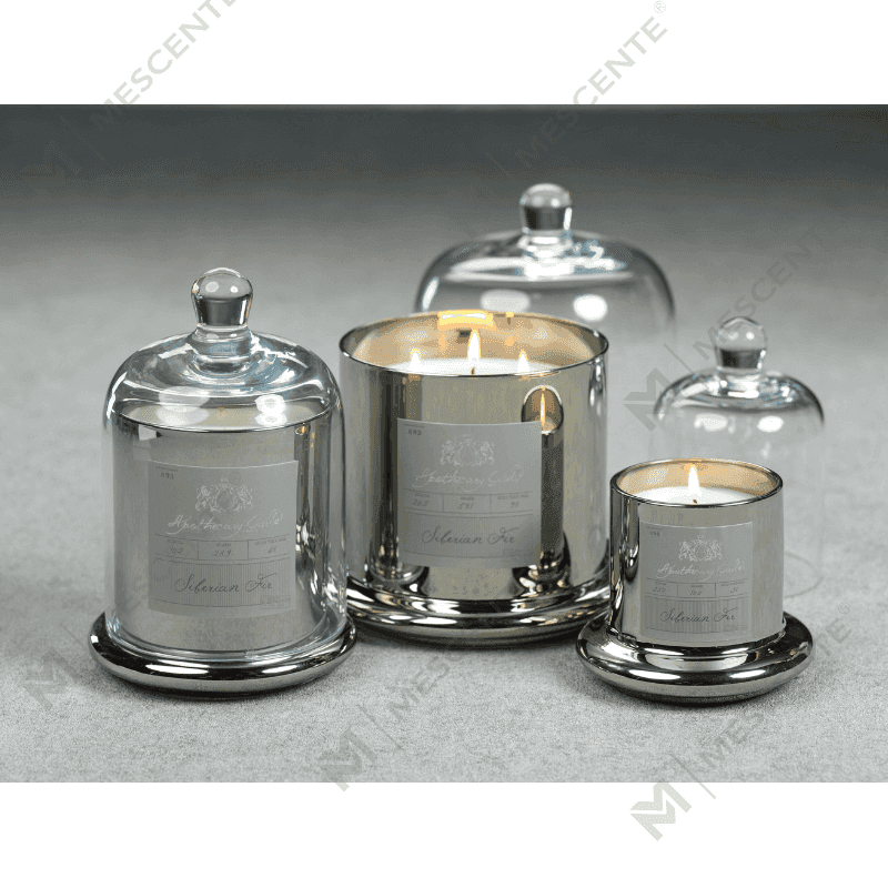 Vela perfumada decorativa con tapa de cúpula de vidrio para campana de boda romántica de M&Scent A29275