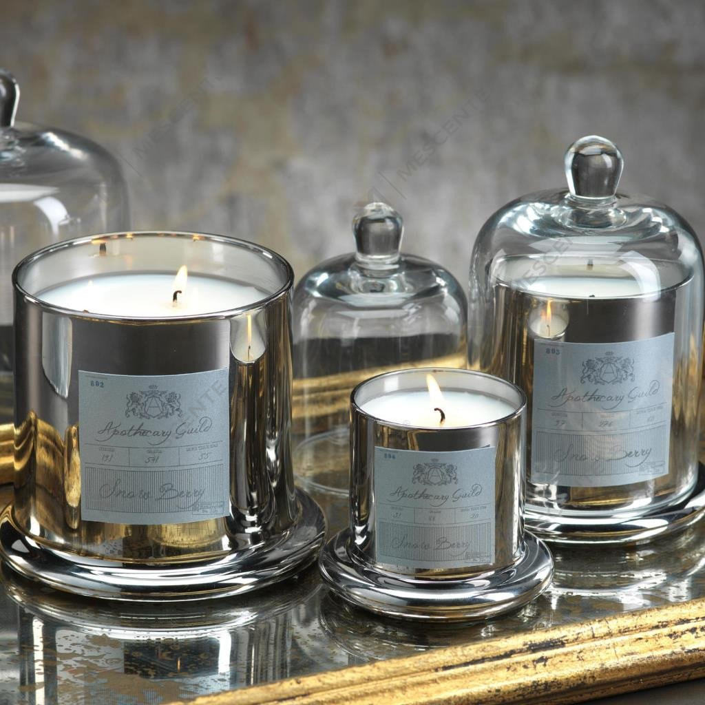 Vela perfumada decorativa con tapa de cúpula de vidrio para campana de boda romántica de M&Scent A29275